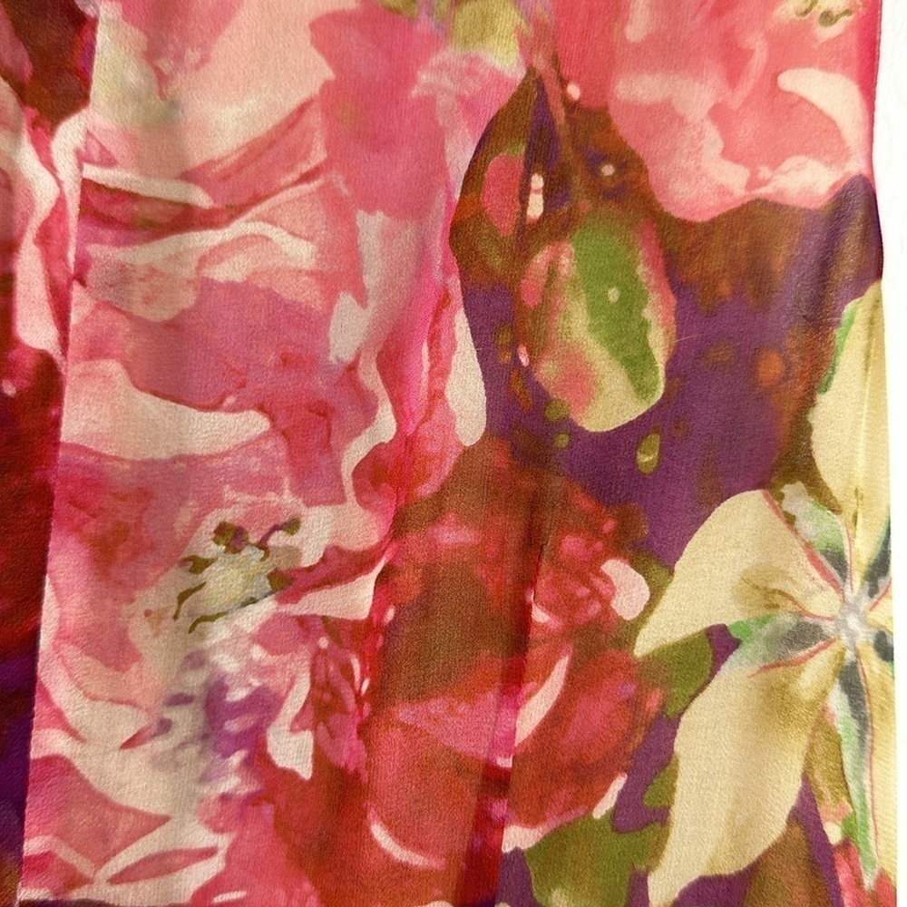 NWT Jones New York Collection Sleeveless Pleated Silk MIDI Dress, 12 - Picture 9 of 12